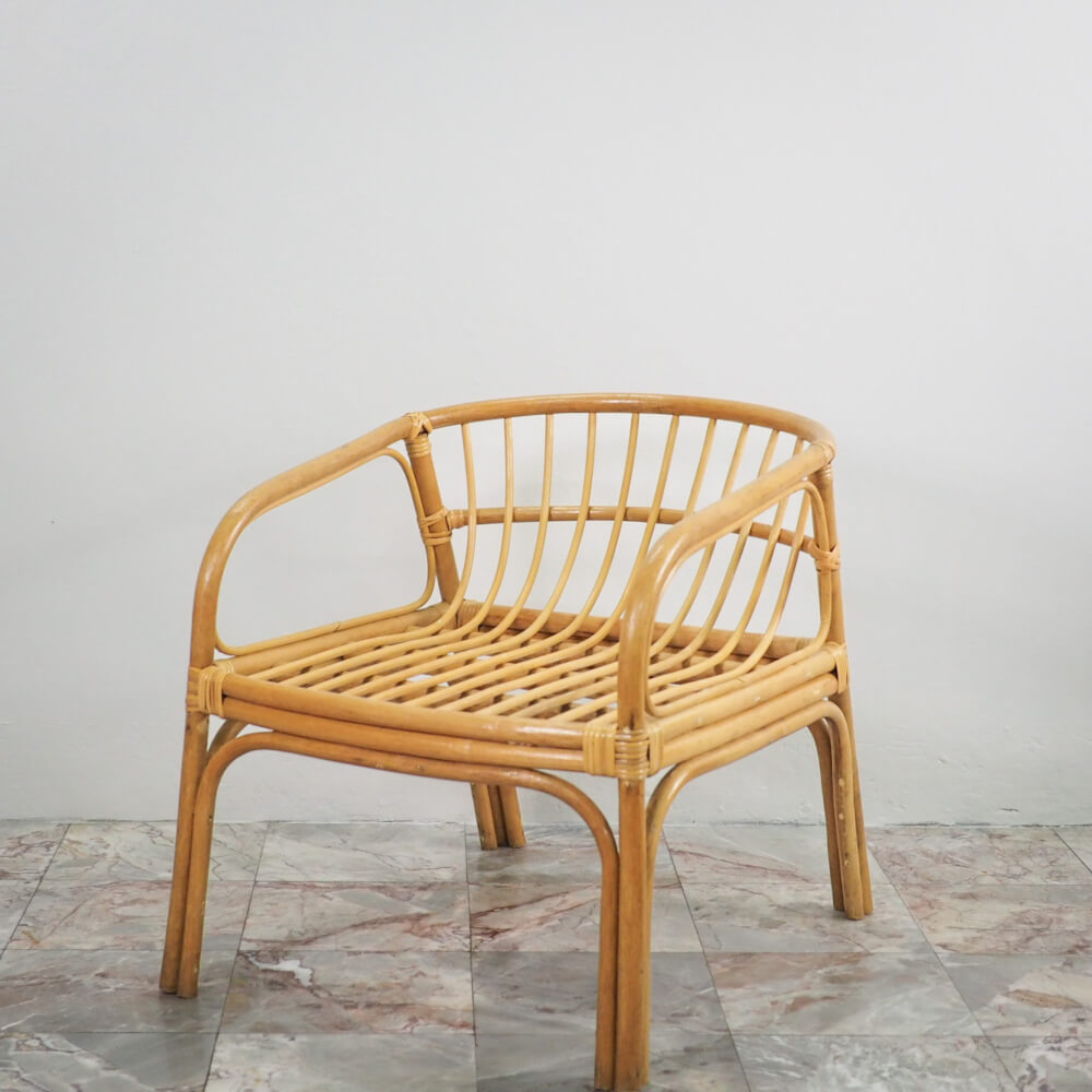 เก้าอี้หวายแท้ PISAMAI รุ่น MORE EASY CHAIR เก้าอี้นั่งเล่น ทรงมินิมอล ขนาด 60*64*64 ซม.
